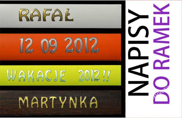 napisy do ramek