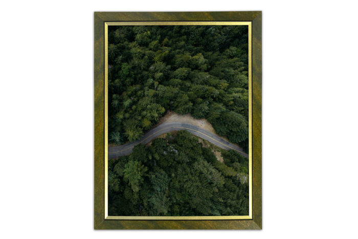 ramka na zdjęcie zielona ze złotem tokio