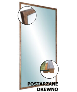 Lustro Eliza - postarzane drewno