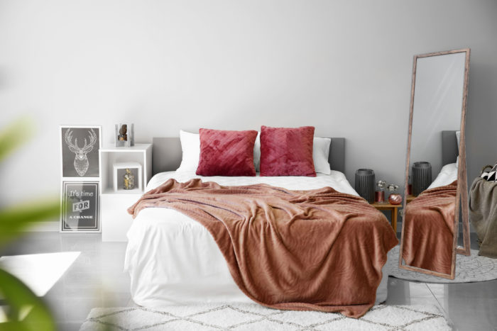 Lustro stojące Eliza - postarzane drewno