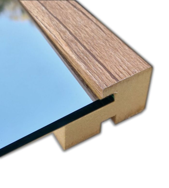 Lustro stojące Eliza - postarzane drewno