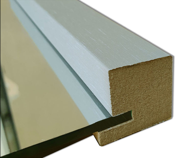 Lustro Kuba 3d beżowe