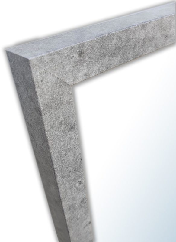 Lustro Eliza - beton/foft- zbliżenie
