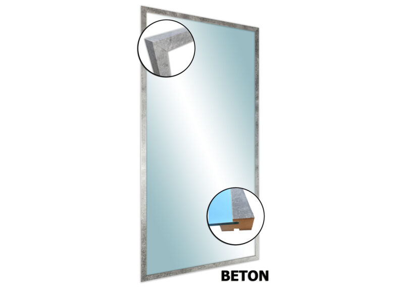Lustro Eliza - beton/loft