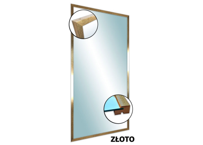 Lustro Eliza - Złote