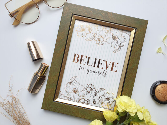 ramka kwadratowa szkło passe partout