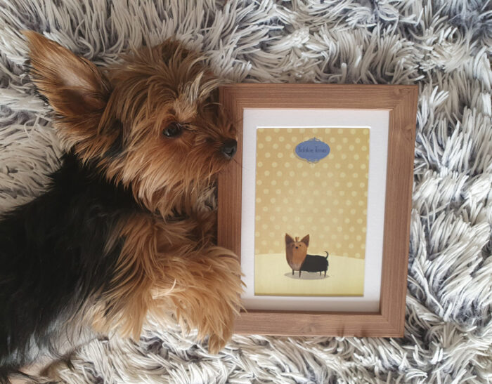 ramka na zdjęcie plakat brązowa brąz ze strukturą drewna z passe partout