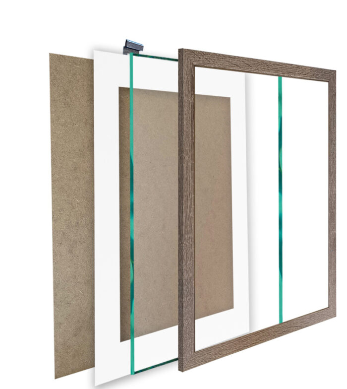 ramka na zdjęcie fotoramka z passe partout cappuccino