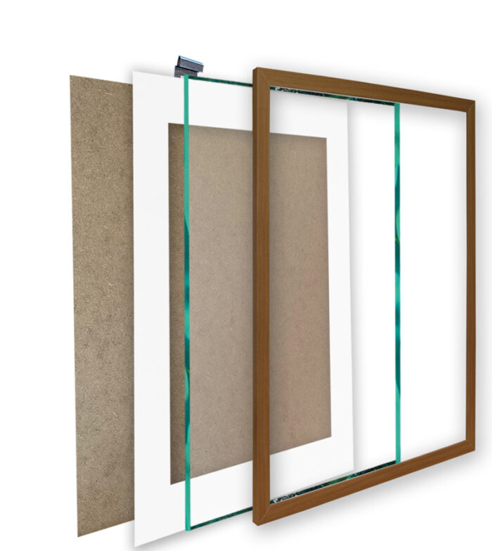 ramka na zdjęcie olcha z passe partout fotoramka z szybą