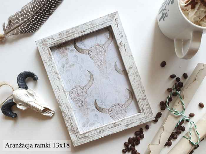 ramka fotoramka real foto postarzane drewno antyk