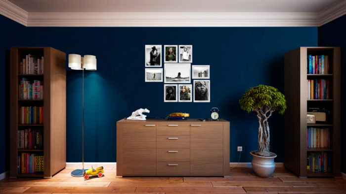 aranżacja ramki salon układ barcelona klippan