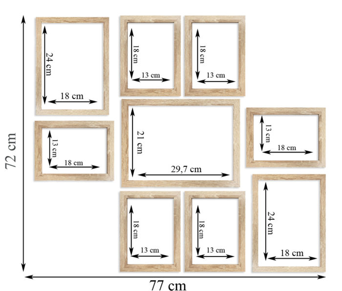 wymiary multiramy formaty ramek