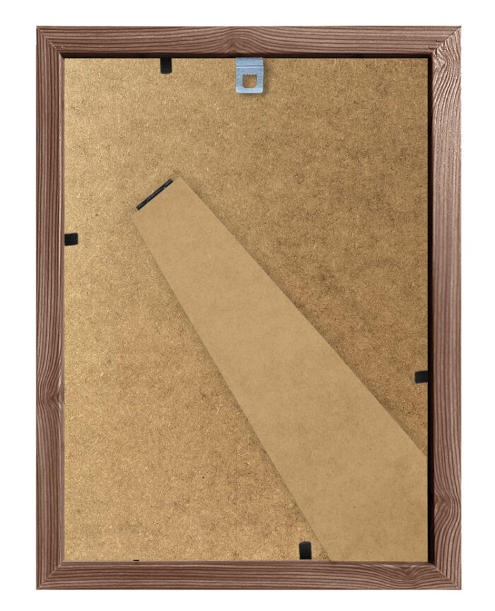 ramka na zdjęcie plakat brązowa brąz ze strukturą drewna z passe partout