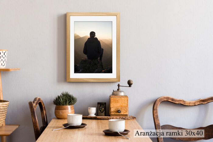 ramka fotoramka buk ze szkłem z passe partout