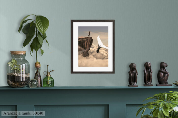 ramka na zdjęcie czekolada szkło passe partout