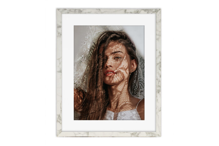 aranżacja real foto marmur z passe partout