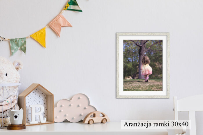 fotoramka ramka na zdjęcie sosna spękana ze szkłem passe partout