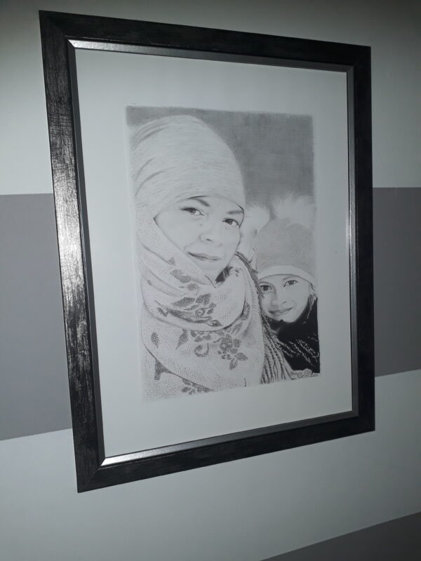 ramka Tokio czarna ze srebrnym