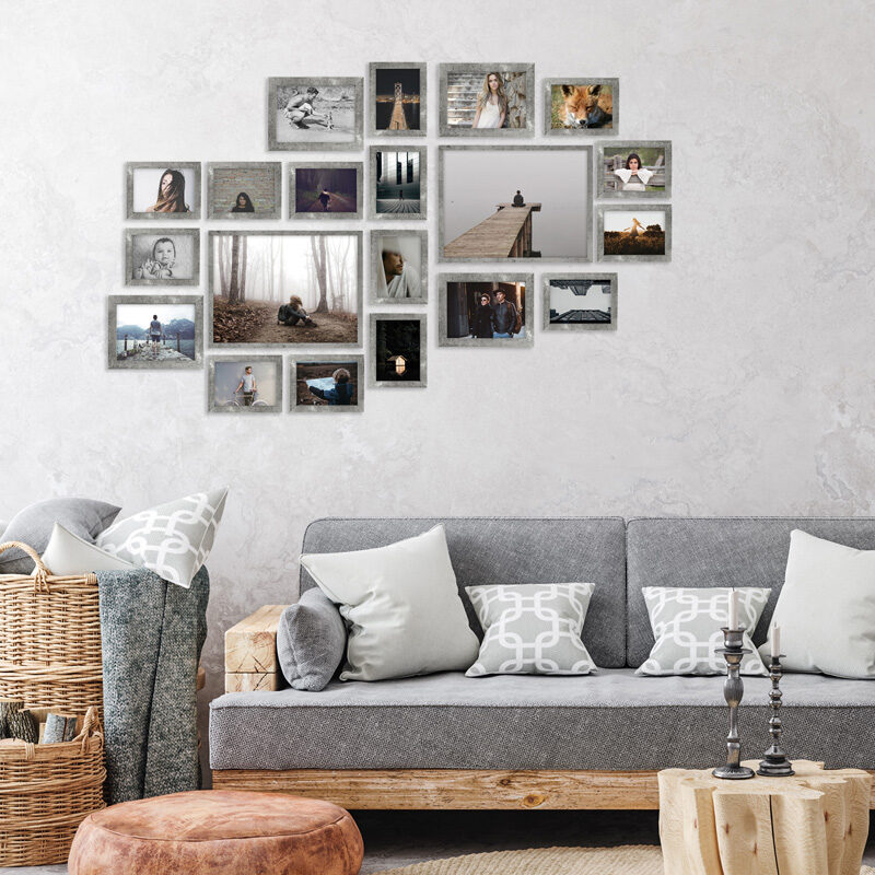 multirama lizbona beton loft zestaw duży układ ramek