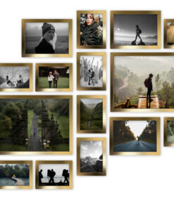 Multirama Lizbona złota duży zestaw ramek fotoramki galeria ścienna