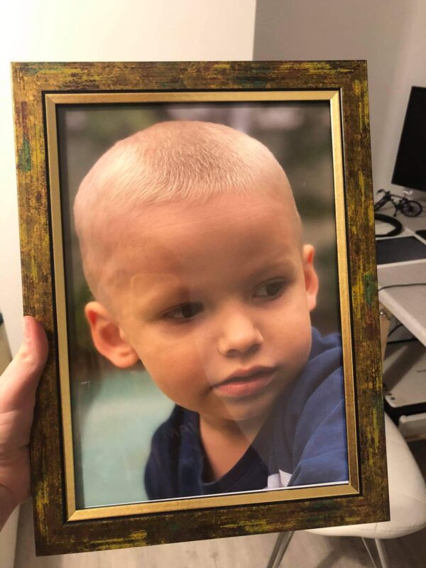 fotoramka rama ramka moro złota na zdjęcie A4 ze szkłem