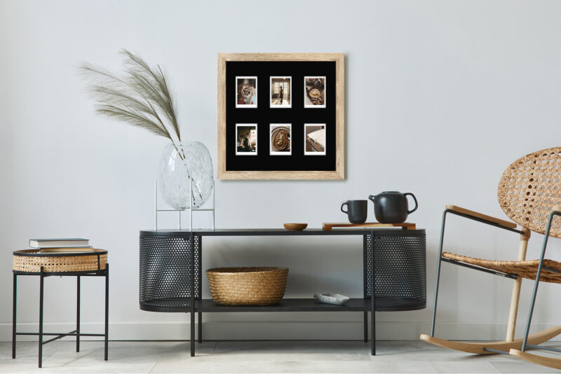 Ramka Italia dąb Sonoma z czarnym passe do zdjęc Instax - obrazek 4