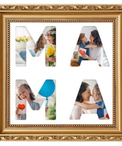 Ramka Flora na Zdjęcia “MAMA” i “TATA” - Idealny Prezent na Dzień Matki/Ojca Urodziny Imieniny