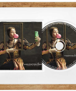 Ramka na płytę CD 21x30 z passe-partout dąb Wotan
