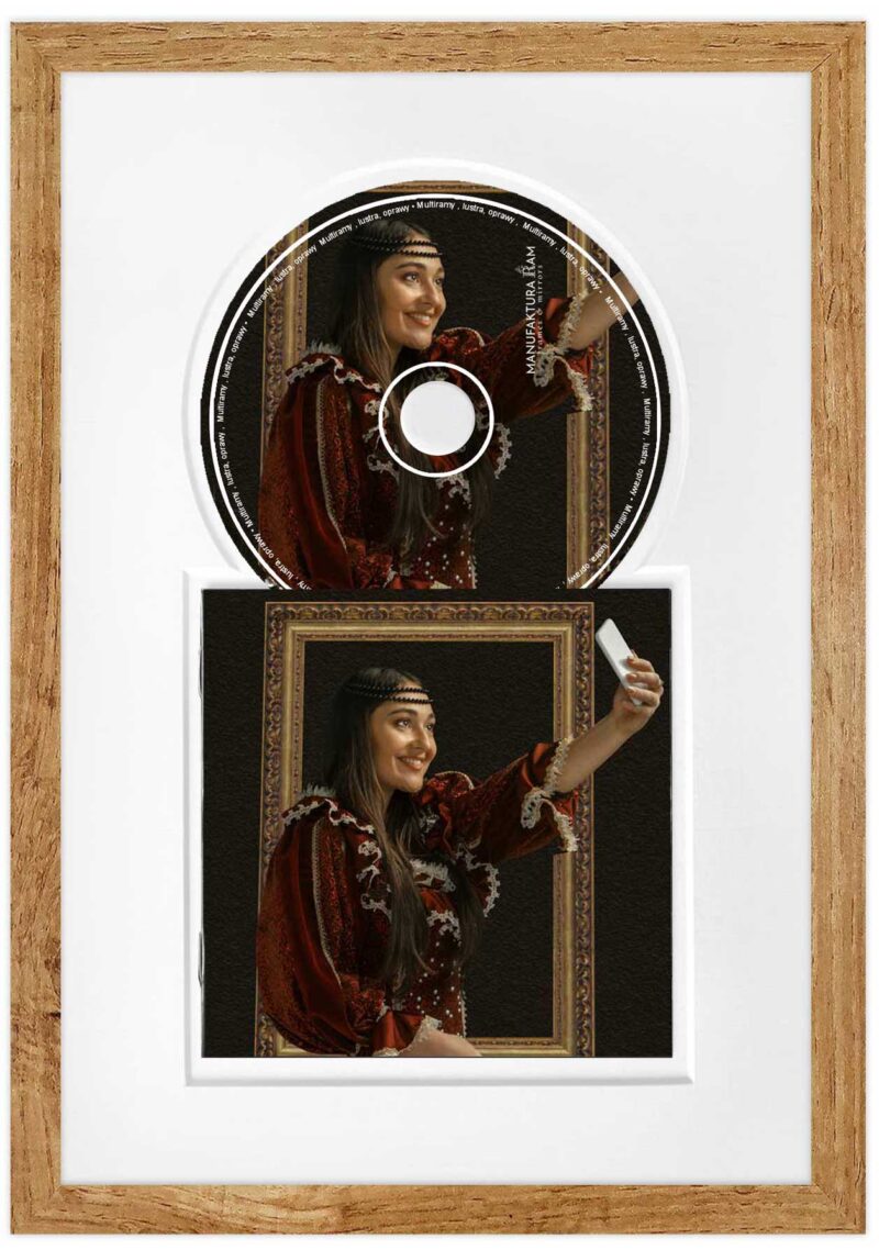 Ramka na płytę CD 21x30 z passe-partout dąb Wotan - obrazek 6