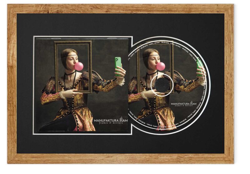 Ramka na płytę CD 21x30 z passe-partout dąb Wotan - obrazek 9