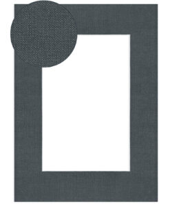 Passe-partout lniane granatowe