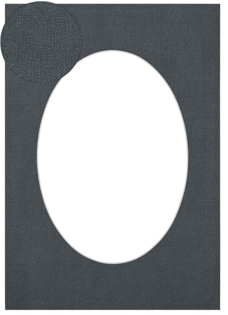 Passe-partout lniane granatowe OWAL - obrazek 9