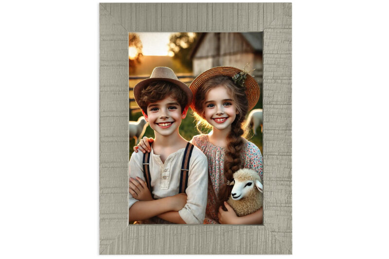 Ramka na zdjęcia VINTAGE – szary 15x21cm