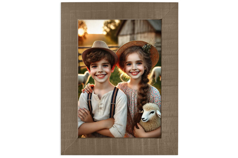 Ramka na zdjęcia VINTAGE – brązowoszary 15x21cm