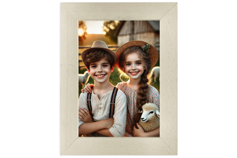 Ramka na zdjęcia VINTAGE – kremowobeżowa 15x21cm