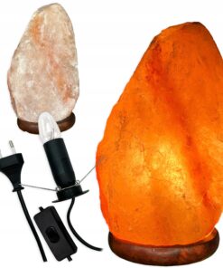 LAMPA SOLNA sól Himalajska 4-6 KG JONIZATOR Lampka Naturalna bryła z SOLI