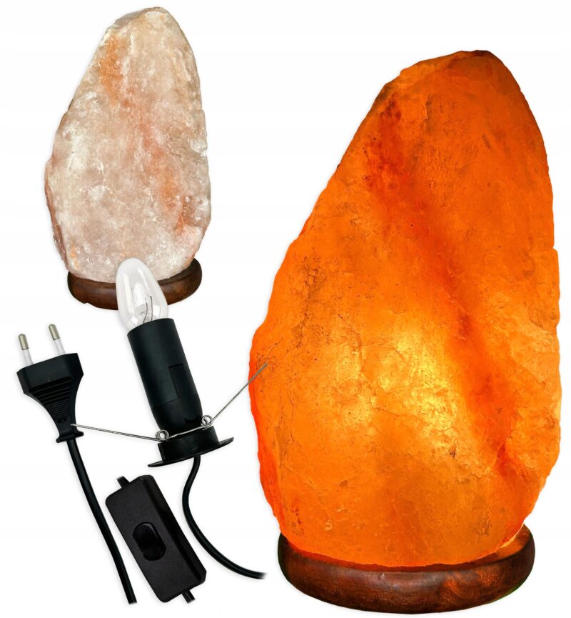 LAMPA SOLNA sól Himalajska 4-6 KG JONIZATOR Lampka Naturalna bryła z SOLI
