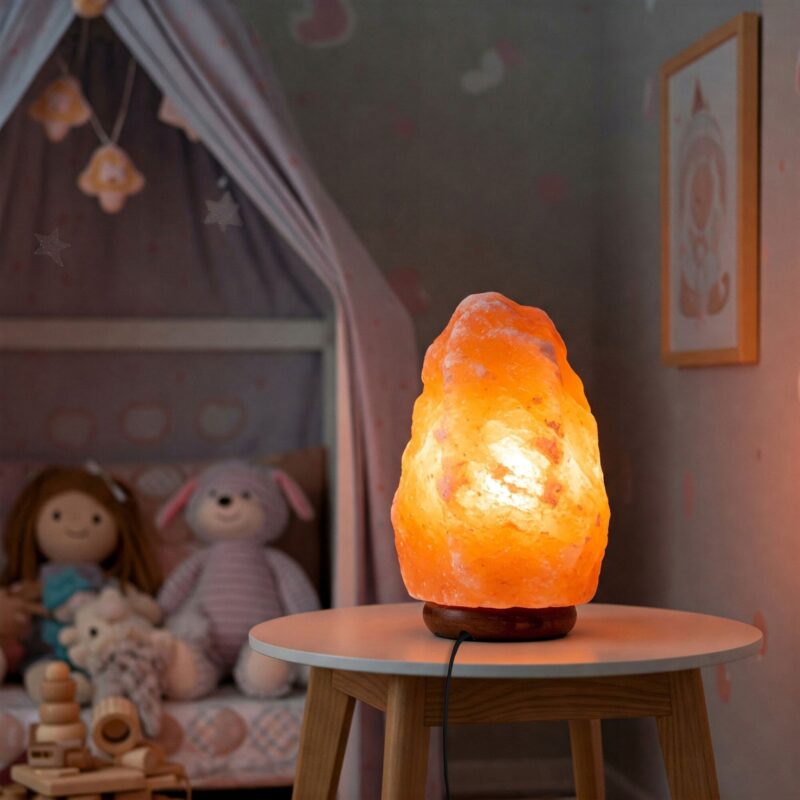 LAMPA SOLNA sól Himalajska 6-9 KG JONIZATOR Lampka Naturalna bryła z SOLI - obrazek 4