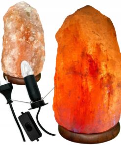 LAMPA SOLNA sól Himalajska 6-9 KG JONIZATOR Lampka Naturalna bryła z SOLI