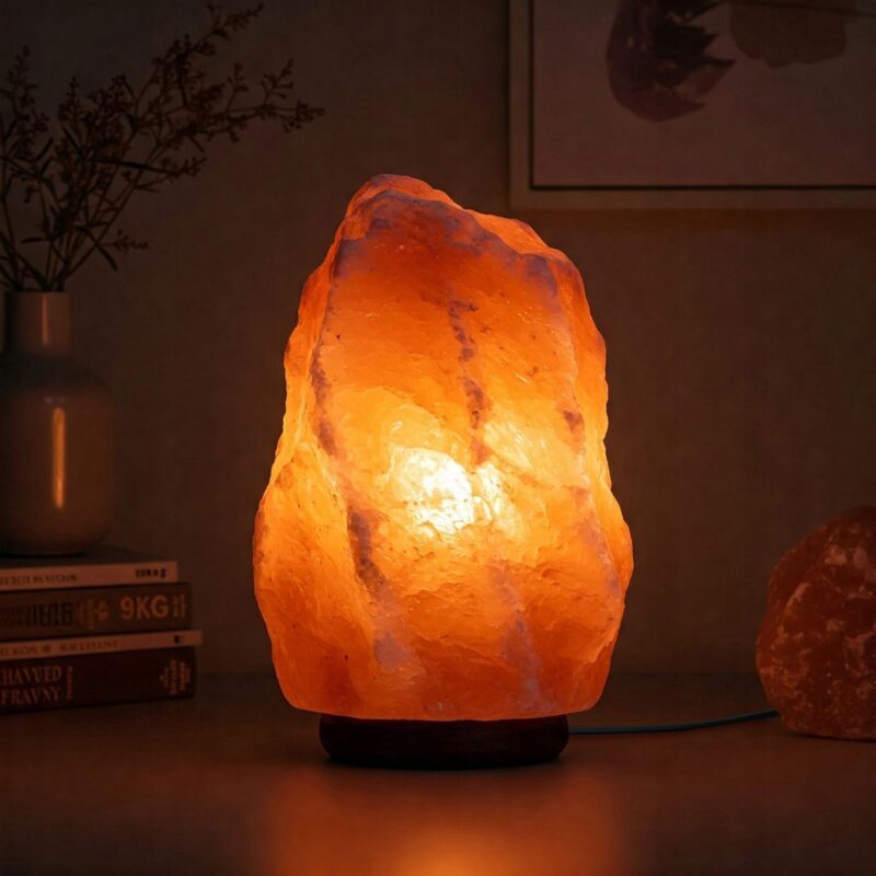 LAMPA SOLNA sól Himalajska 6-9 KG JONIZATOR Lampka Naturalna bryła z SOLI - obrazek 10
