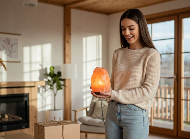 LAMPA SOLNA sól Himalajska 4-6 KG JONIZATOR Lampka Naturalna bryła z SOLI - obrazek 8