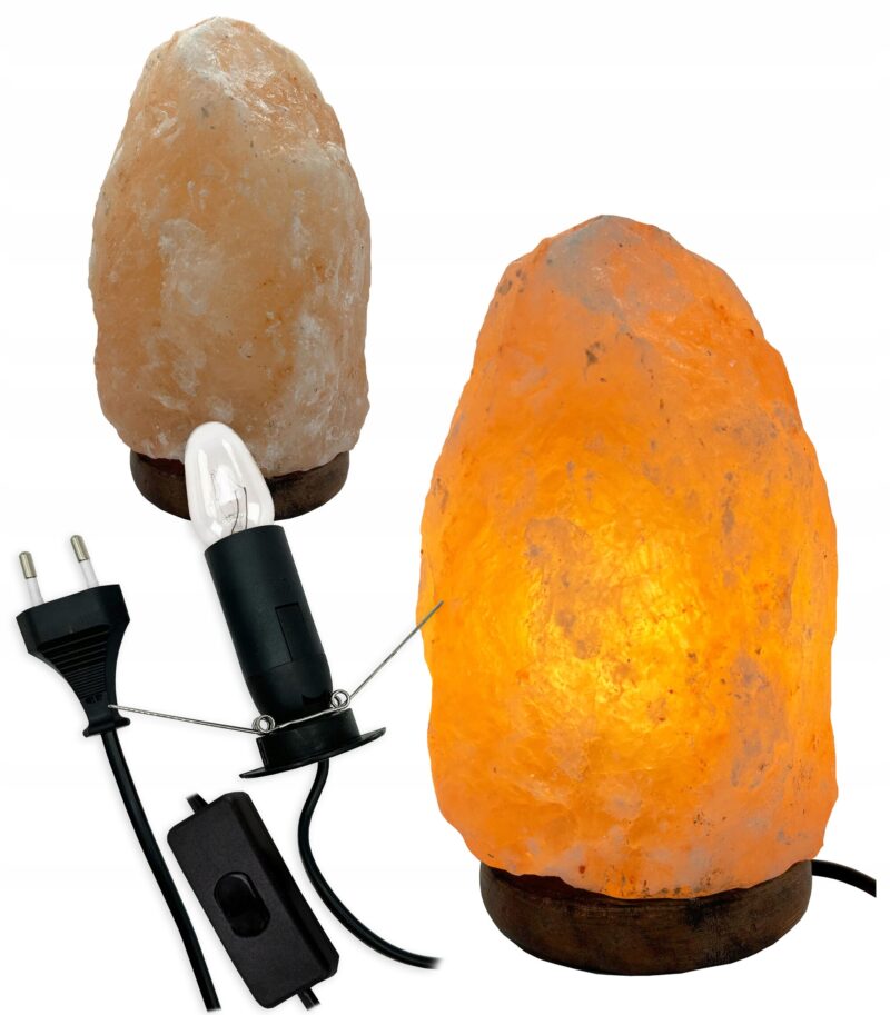 LAMPA SOLNA sól Himalajska 2-3KG JONIZATOR Lampka Naturalna bryła z SOLI