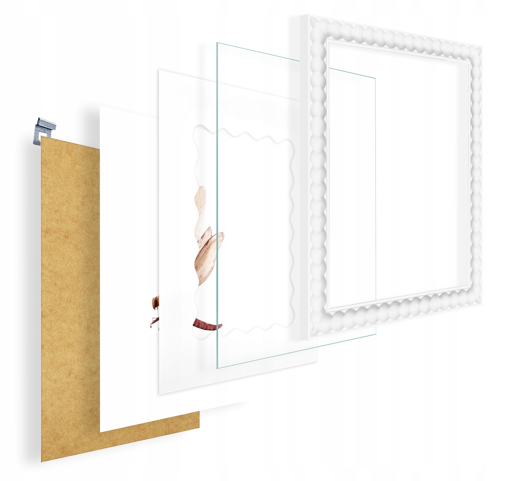 Ramka na zdjęcie z passe-partout Bobbin frame biała - obrazek 13
