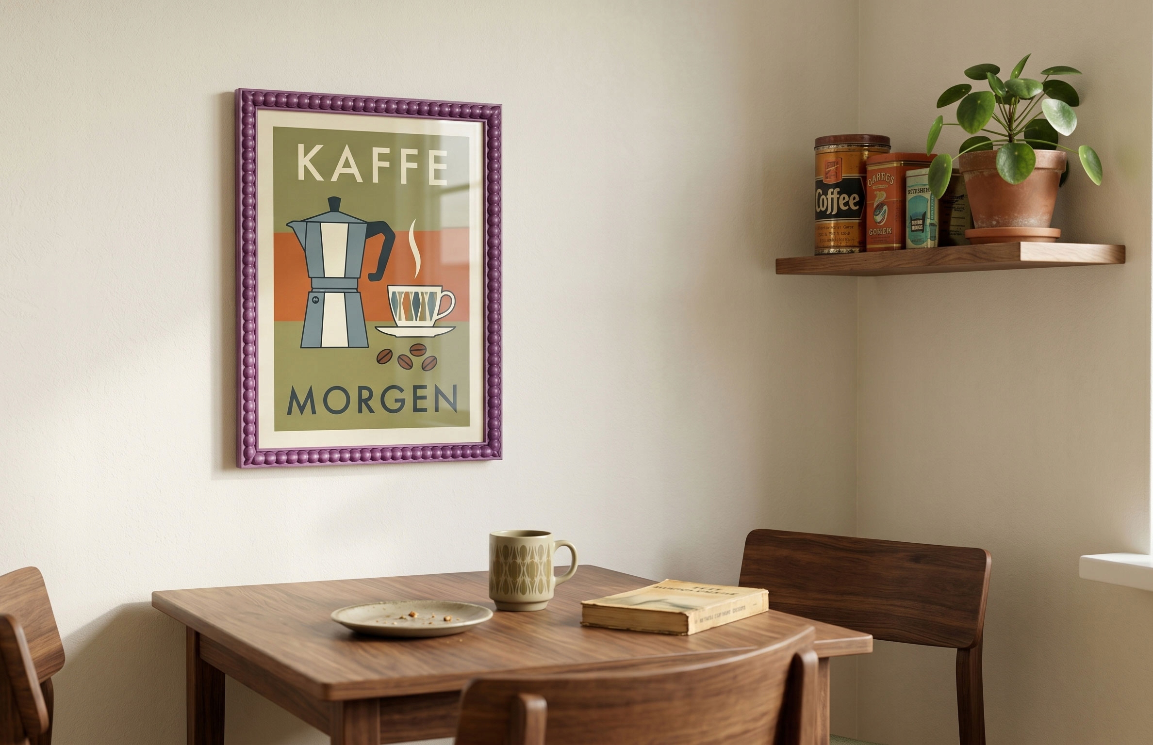 Ramka na zdjęcie z passe-partout Bobbin frame fioletowa - obrazek 5